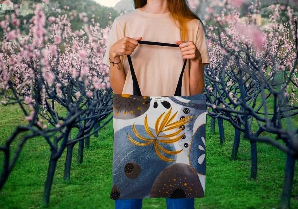 Torba na zakupy – PICASSO GRAY - Artystyczny Design