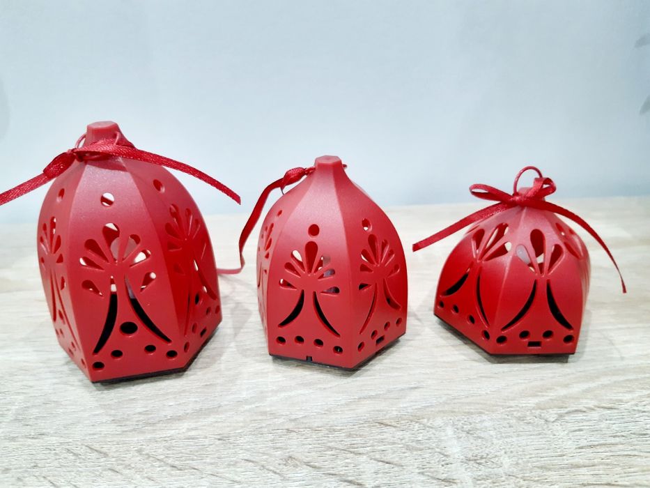 Conjunto 3 lanternas led ikea novas