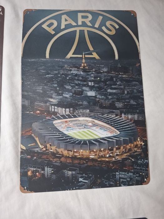 Plakat blacha Real Madryt  PSG Football