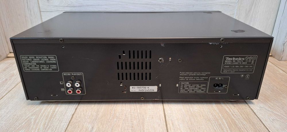 Magnetofon Kasetowy TECHNICS RS-TR 373 ! 2 Kieszenie OK ! POLECAM !