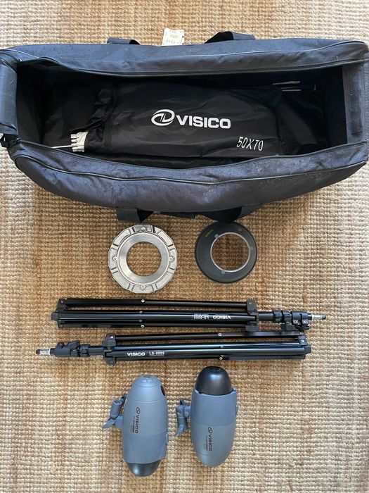 Kit de Estúdio Fotográfico Profissional VISICO