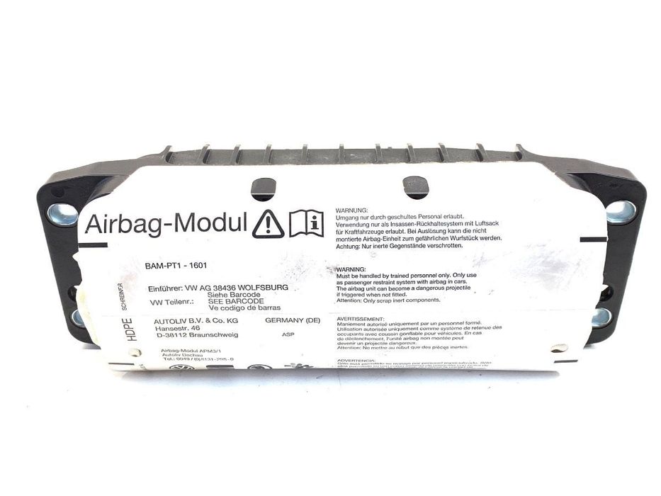 PODUSZKA POWIETRZNA PASAŻERA  VW GOLF PLUS V (5M1, 521) 2004 - 2013 1.9 TDI 77 kW [105 KM] olej