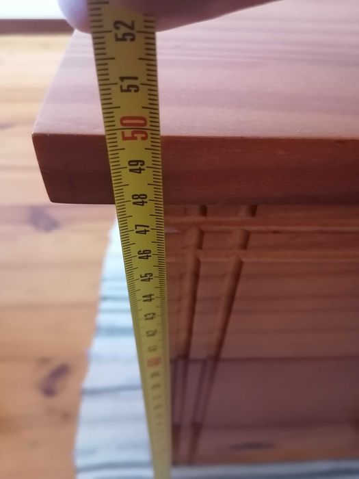 Mesa cabeceira em madeira maciça  3 unidades