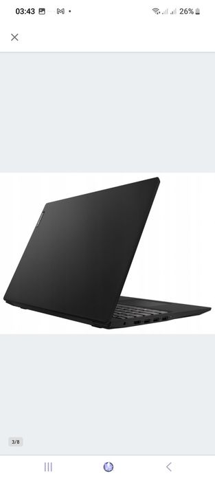 Laptop Lenovo IdeaPad S145 15,6 " AMD Ryzen 5 8 GB / 256 GB black