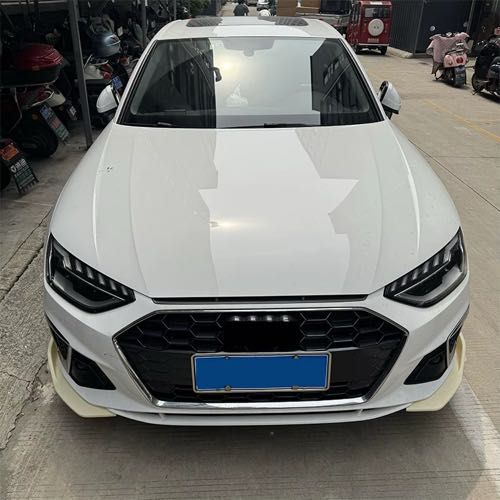 Накладки на передний бампер Audi A4 B9 элероны бампера жабры на бампер сплитер губа обвес Ауди А4 Б9