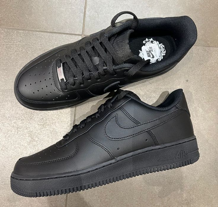 Nike air force 1 cale czarne  buty damskie 37 - PROMOCJA