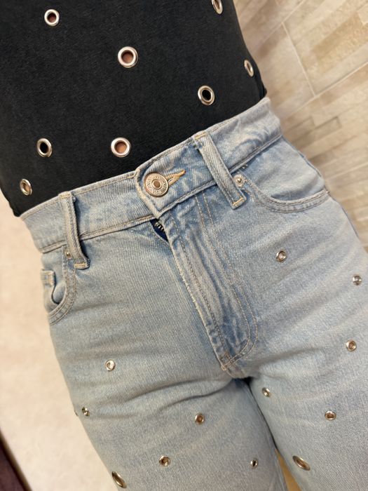 Комплект джинси та боді з люверсами ZARA