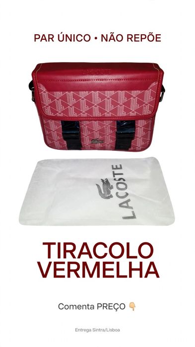 Bolsa Lacoste Tiracolo Nova 2 Cores