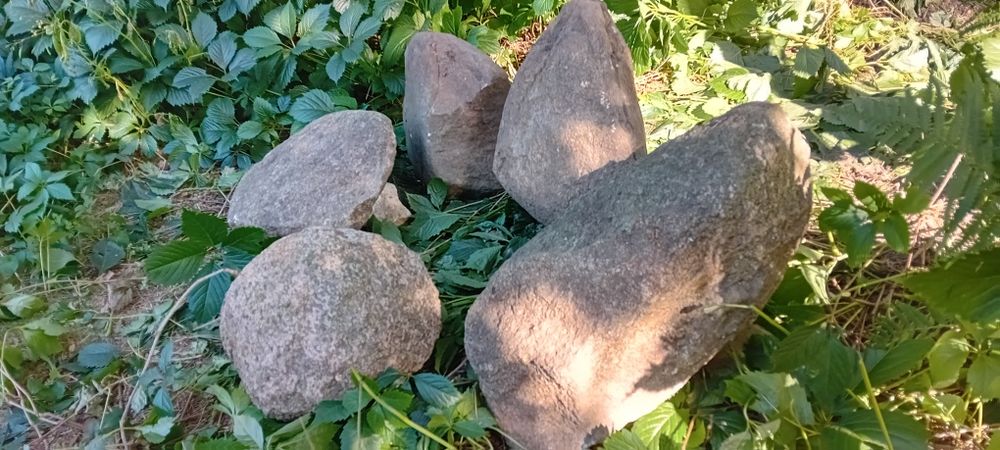 Naturalne głazy narzutowe 5 szt , polodowcowe