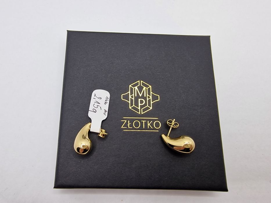 Kolczyki Łezki złoto 585 14k
