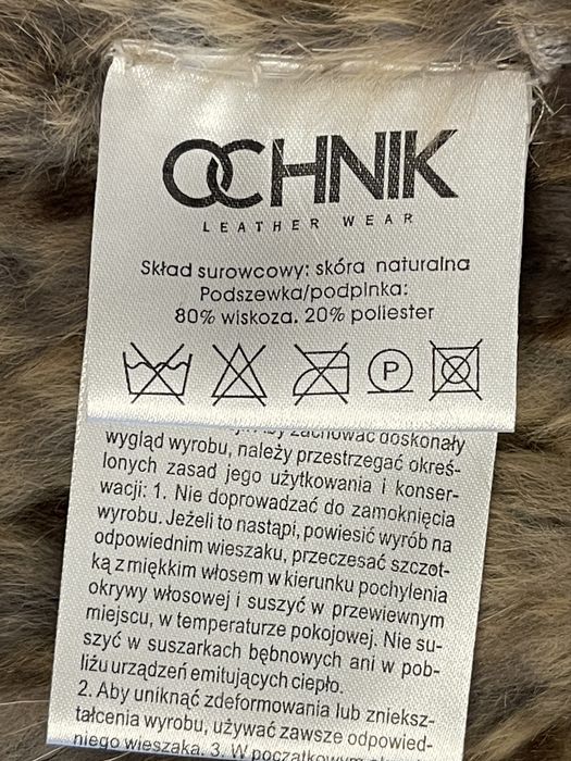 OCHNIK Boheme Kamizelka Bezrękawnik ze skóry naturalnej M