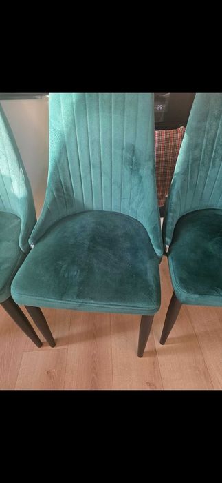 4 Krzesła Louis Welurowe