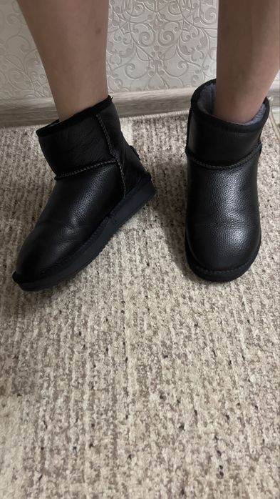 Угги  кожанные овчина