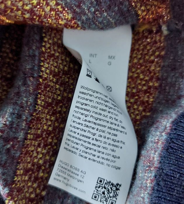 Hugo Boss nowy sweter męski r. M bawełna/wełna
