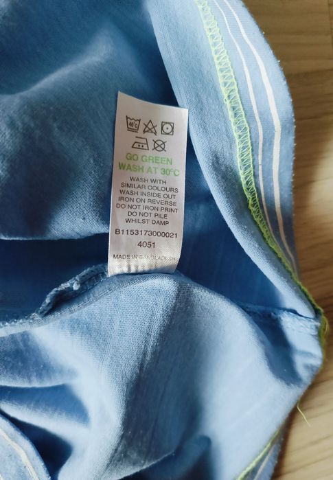 Matalan Dudes bluzka z krótkim rękawem niebieski 134cm