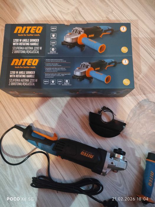 Szlifierka kątowa Niteo  1200wat fabrycznie Nowa