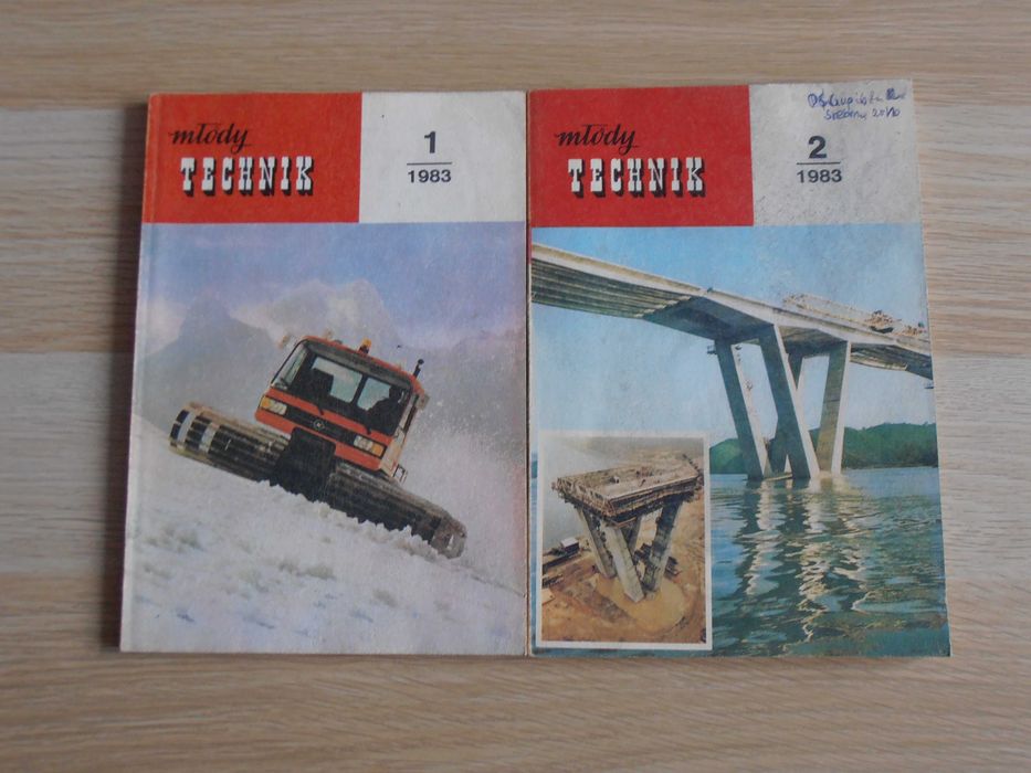 Młody Technik 5 numerów: 1,2,6,8,11/1983