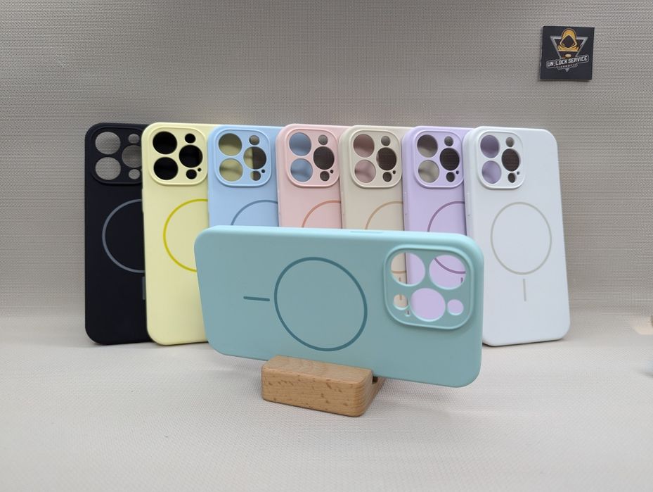 ТОП Iphone 15 Pro Max MagSafe Противоударный чехол Софт Тач микрофибра