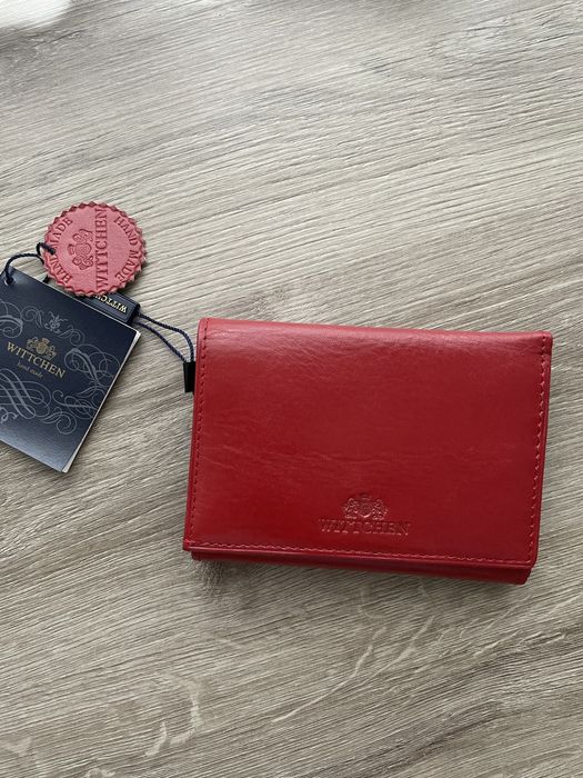 Damski portfel skorzany portmonetka Wittchen czerwony