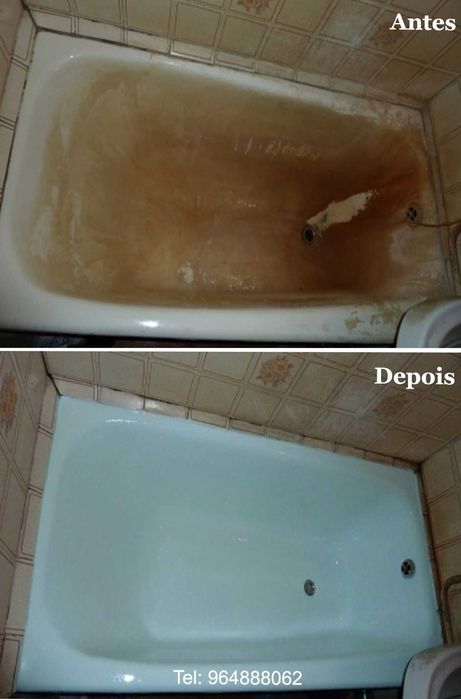 Faço renovação-pintura de banheira ou Substituição Banheira por Duche