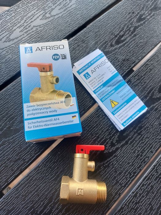 Zawór bezpieczeństwa AF4 do elektrycznych podgrzewaczy wody NOWY