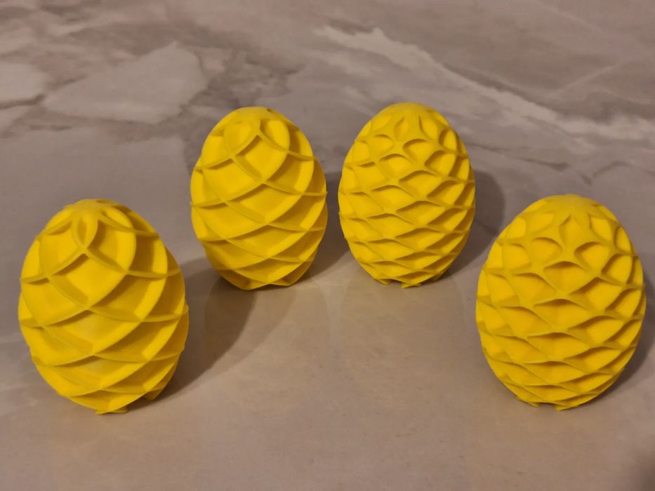 Conjunto 4 Ovos da Páscoa Estilo Pinha