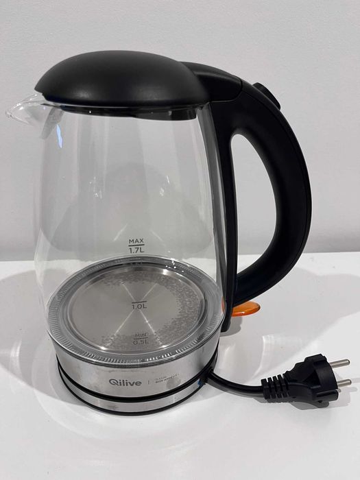 Qilive Electric Kettle 149551 Stainless Steel Glass 1.7L