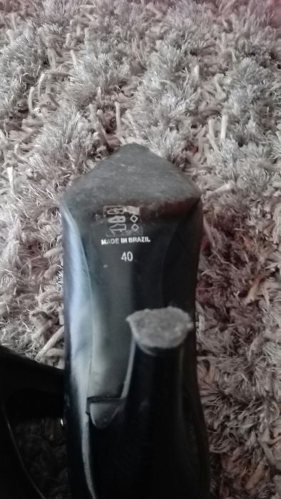 Sapato Lanidor preto pele, n. 40