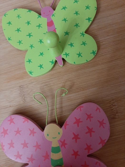 Cabides de parede borboletas