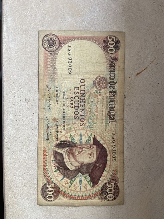 2 Notas 500 Escudos 1979