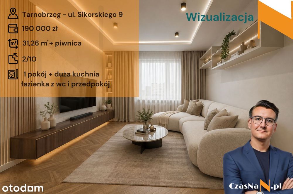 Kawalerka | 2 piętro | winda | ul. Sikorskiego - OKAZJA