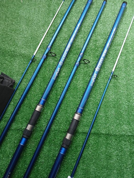 Conjunto de 2 canas pesca surfcasting