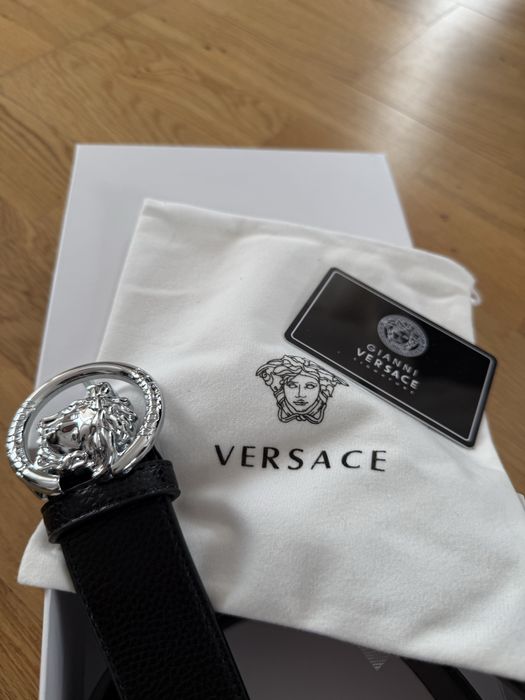 Pasek Versace 115 cm z pudelkiem i woreczkiem nowy