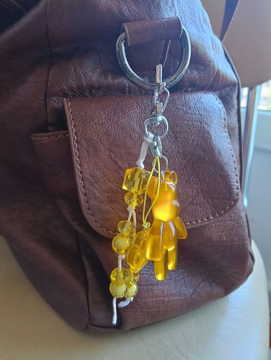 Bag charm artesanal urso