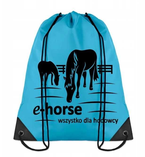 Zestaw plecak szczotki dla konia niebieski Junior