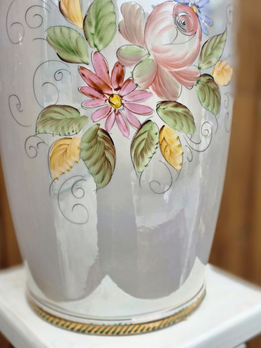 Wazon Depose perłową kwiaty lwy #1710 Stylowy Węgrów