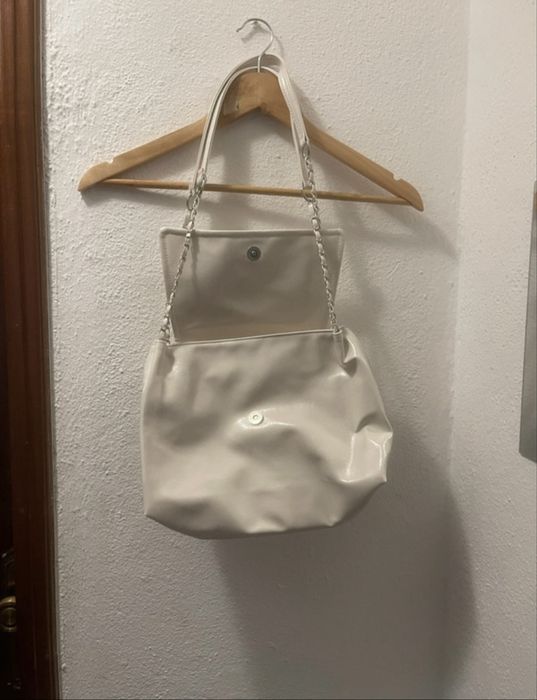 Bolsa de ombro branca. NUNCA USADA