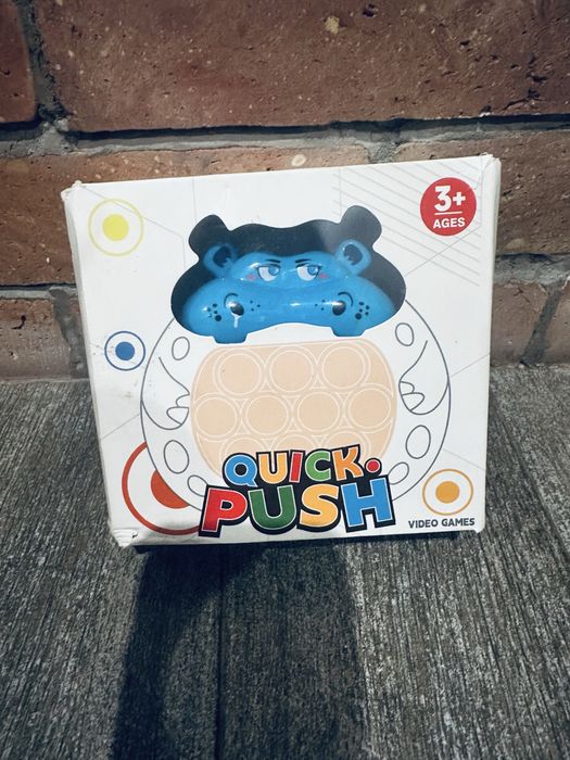 Електронна гра Quick Push Hippo — антистрес Pop It консоль для дітей