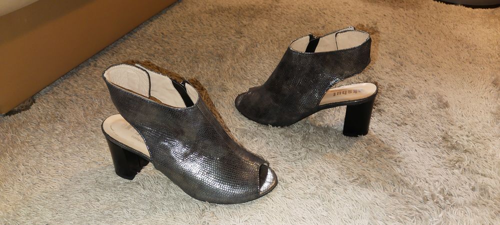 Przepiękne zjawiskowe sandały Eksbut,całkowicie skórzane, 36 r