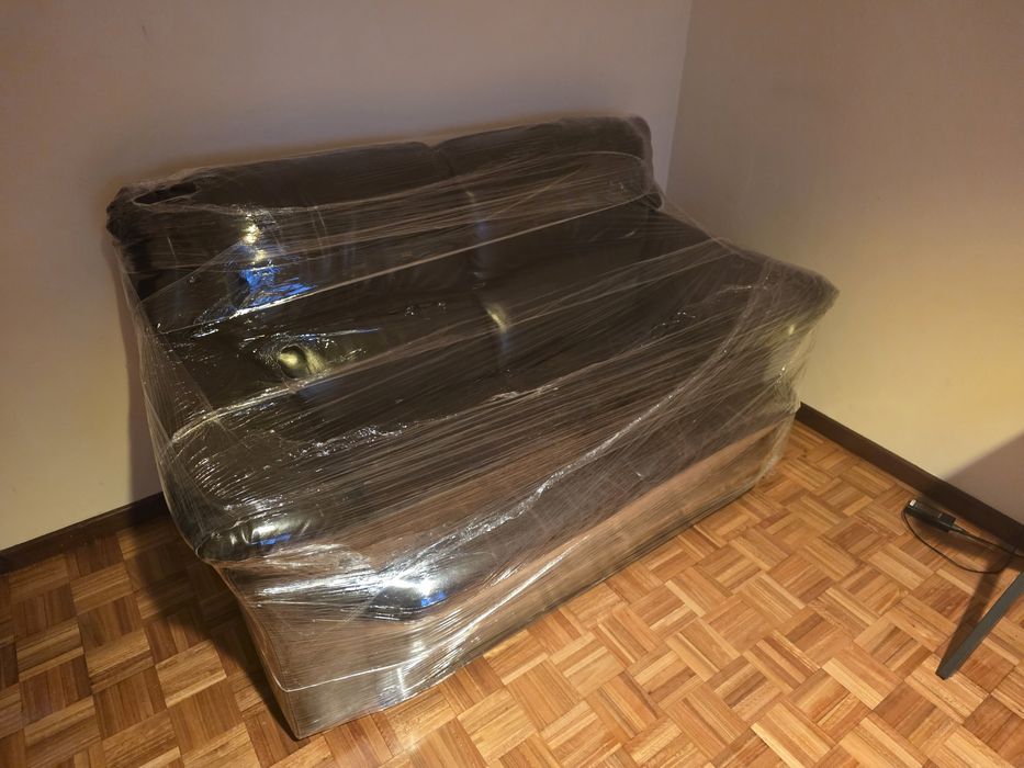 Sofá de pele 2 lugares