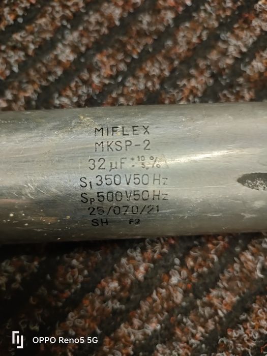 Kondensator rozruchowy MIFLEX MKSP-2 32uF 350V