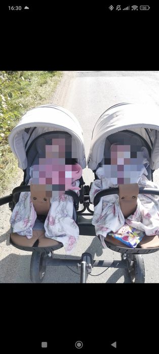 Wózek bliźniaczy  Junama Duo