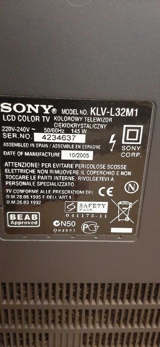 Sony LCD Colour Tv