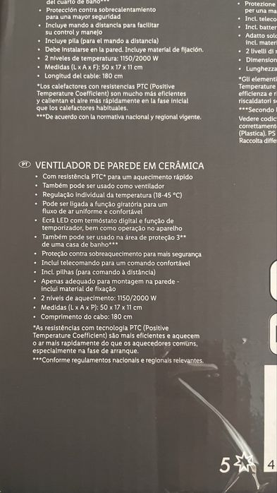 Aquecedor ceramico