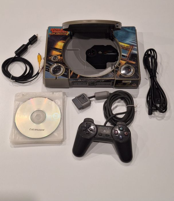 Sony PS1 com película exclusiva.