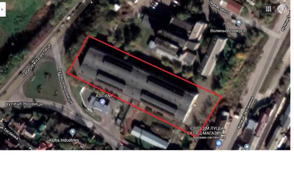 Оренда складу в центрі міста Луцька  600м2