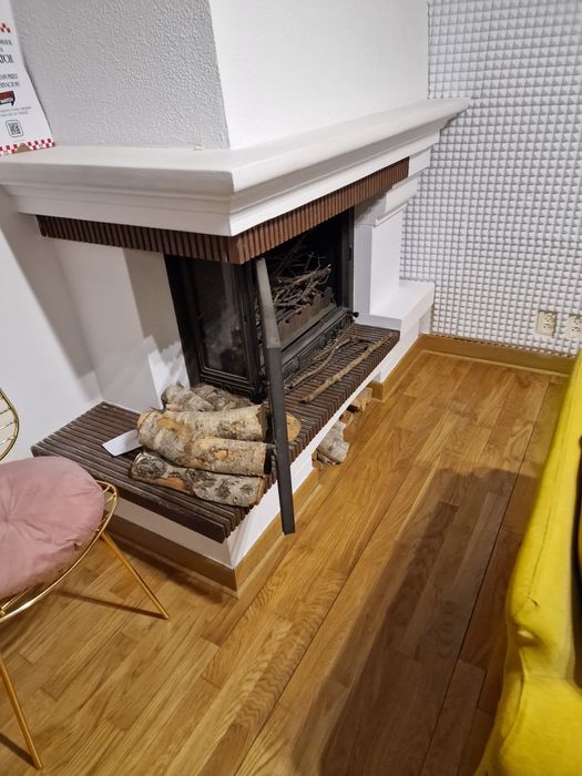 Kominek francuski wkład kominkowy lewy narożny