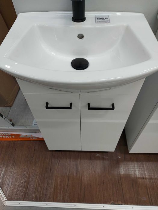 szafka 2 drzwiowa biały połysk 47 cm
