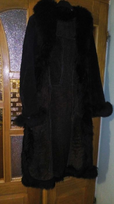 Дублёнка женская (чёрная, коричневая) на рост 170.