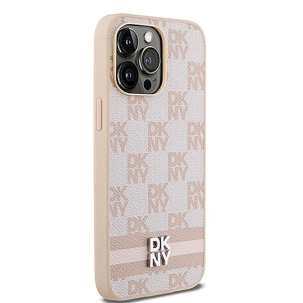 Etui DKNY Leather Checkered Mono Pattern & Printed Stripes na iPhone 1